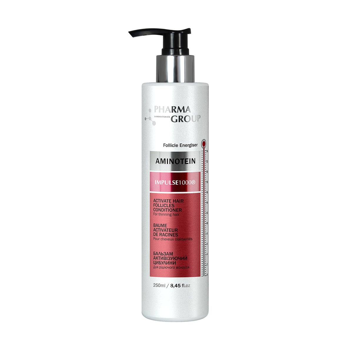 Кондиціонер активізуючий цибулини Pharma Group Aminotein + Impulse 1000 Activate Hair Follicles Conditioner для рідіючого волосся, 250 мл