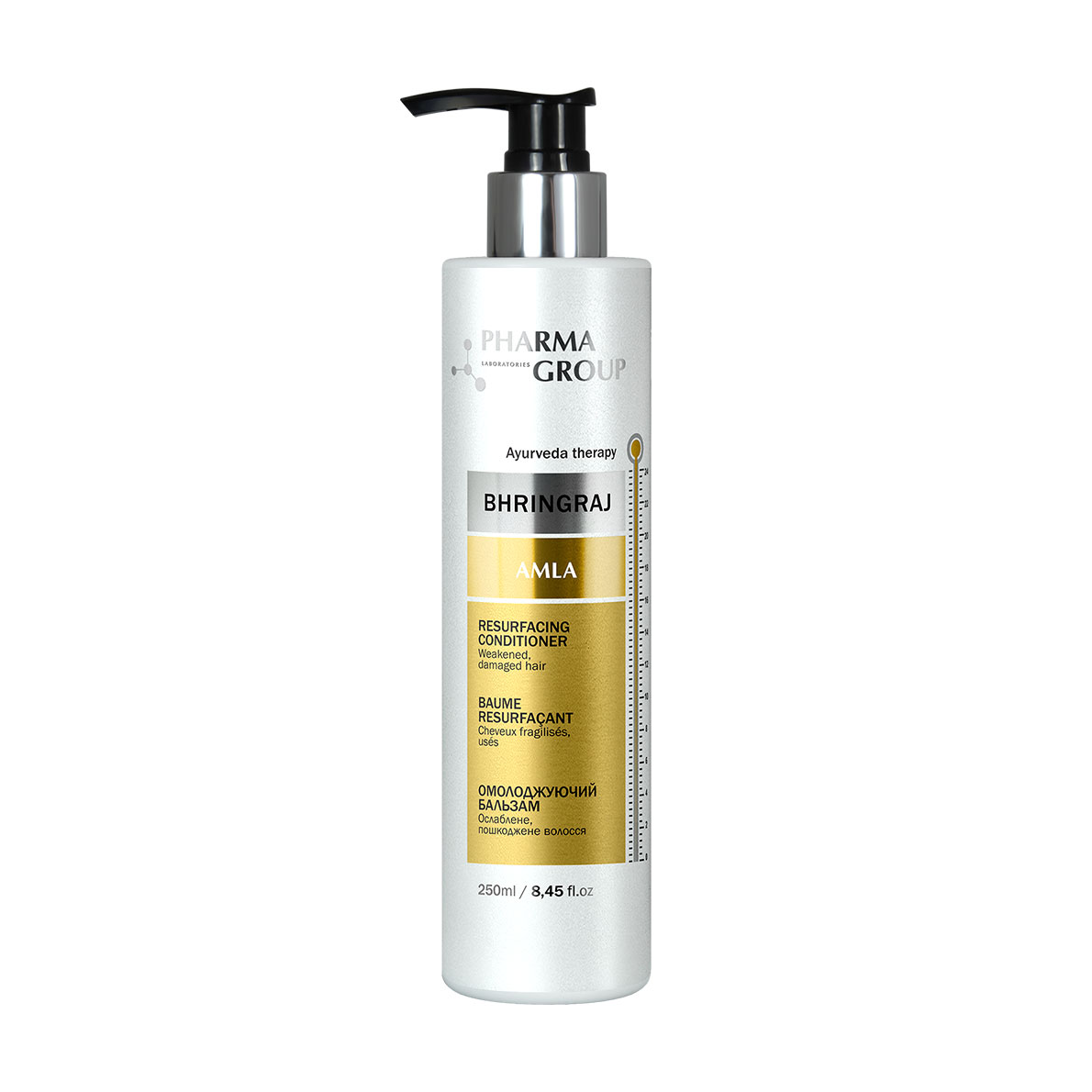Омолоджувальний кондиціонер Pharma Group Bhringraj + Amla Resurfacing Conditioner для ослабленого та пошкоженого волосся, 250 мл